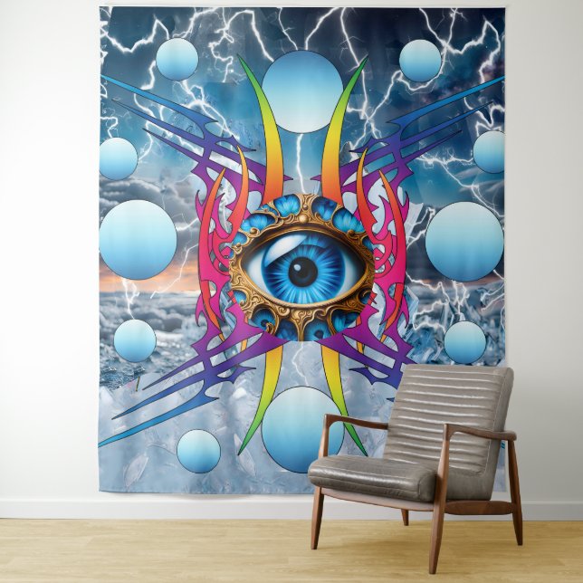 Electric Storm Tapestry (In Situ)