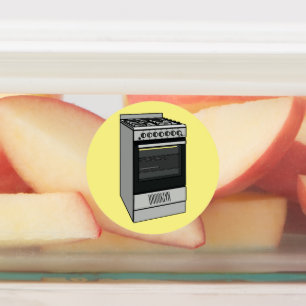 Electric stove cartoon illustration