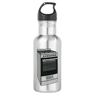 Electric stove cartoon illustration 532 ml water bottle