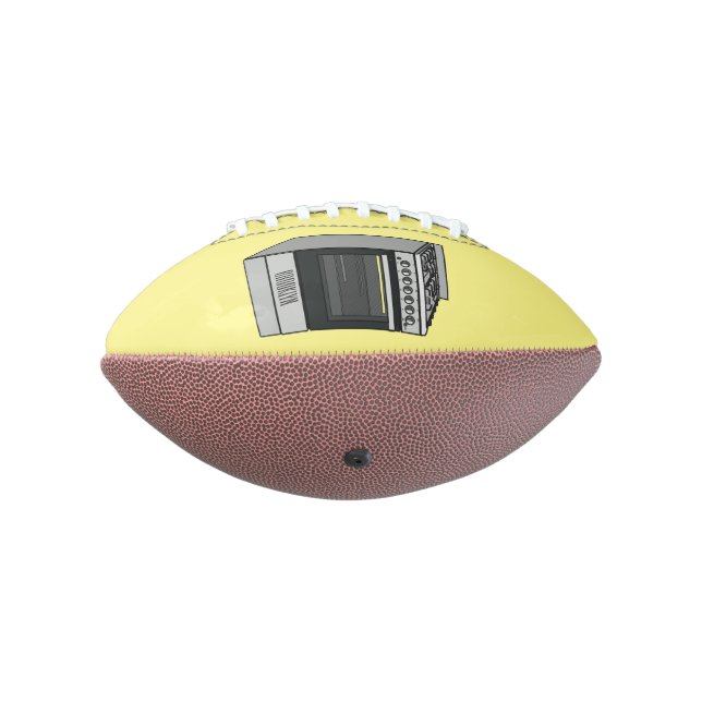 Electric stove cartoon illustration american football (Rotated 270)