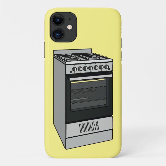 Electric stove cartoon illustration Case-Mate iPhone case (Back)