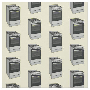 Electric stove cartoon illustration fabric