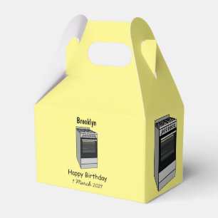 Electric stove cartoon illustration favour box