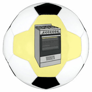 Electric stove cartoon illustration football