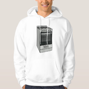 Electric stove cartoon illustration hoodie