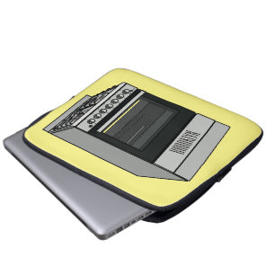 Electric stove cartoon illustration laptop sleeve