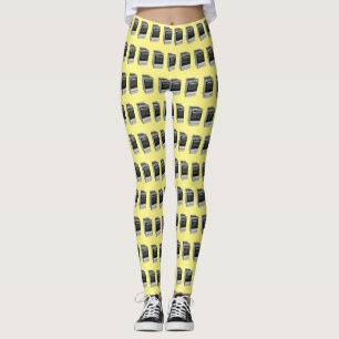 Electric stove cartoon illustration leggings