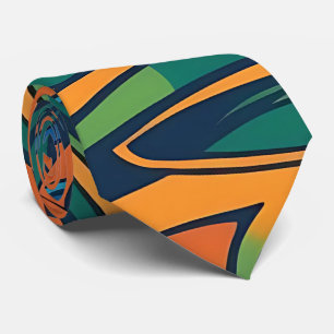 Electric Swirls Neck Tie