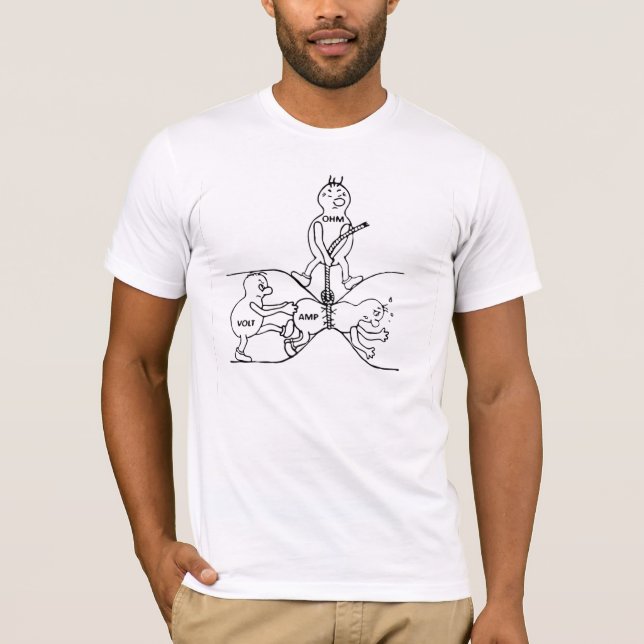 Electric t-shirt Law of Ohm (Front)