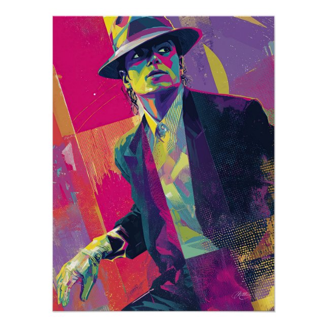  Electric Thriller Noir Poster (Front)