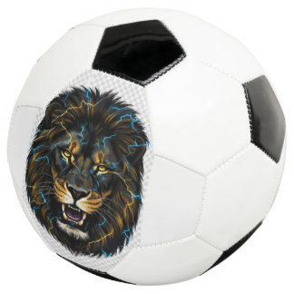 Electric Thunder Lion Soccer Ball