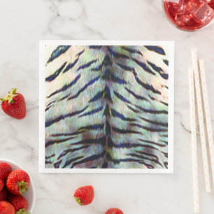 Electric Tiger Skin Print Napkin
