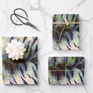 Electric Tiger Skin Print Wrapping Paper Sheet