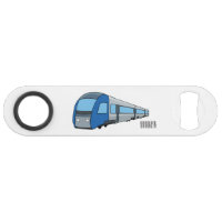 Electric train cartoon illustration