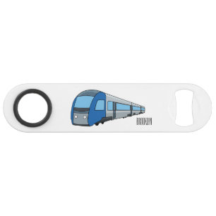 Electric train cartoon illustration