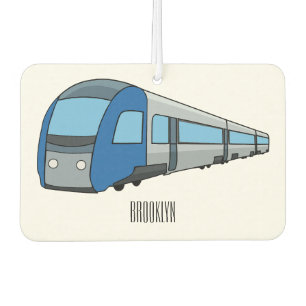 Electric train cartoon illustration car air freshener