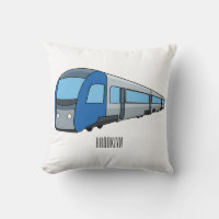 Electric train cartoon illustration