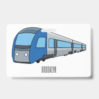 Electric train cartoon illustration