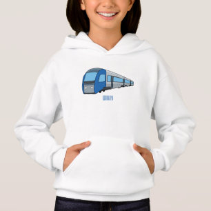 Electric train cartoon illustration kids' apron
