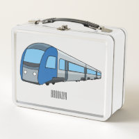 Electric train cartoon illustration