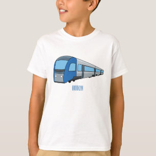 Electric train cartoon illustration T-Shirt