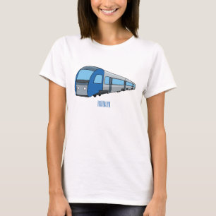 Electric train cartoon illustration T-Shirt
