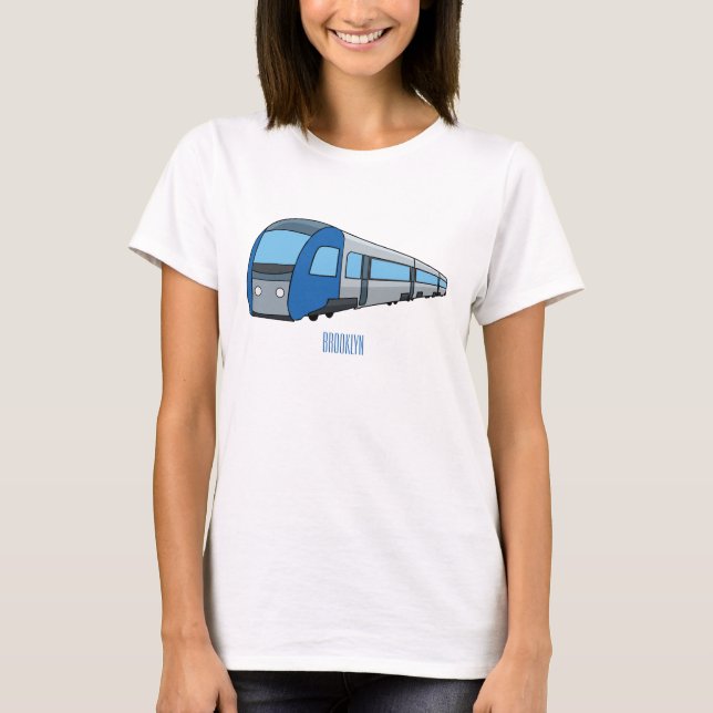 Electric train cartoon illustration T-Shirt (Front)