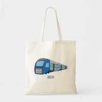 Electric train cartoon illustration