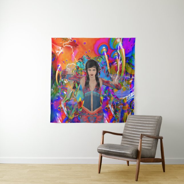 Electric Traveller Tapestry (In Situ)