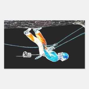 Electric Tree Surgeon Arborist chainsaw Rectangular Sticker