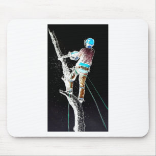 Electric  Tree Surgeon Arborist stihl chainsaw Mouse Mat