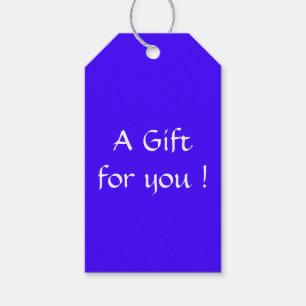 Electric Ultramarine Gift Tags