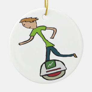 Electric Unicycle EUC Ceramic Tree Decoration