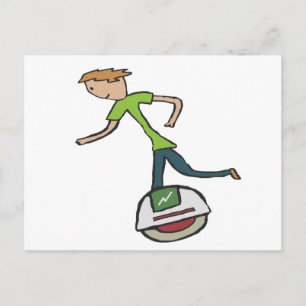 Electric Unicycle EUC Postcard