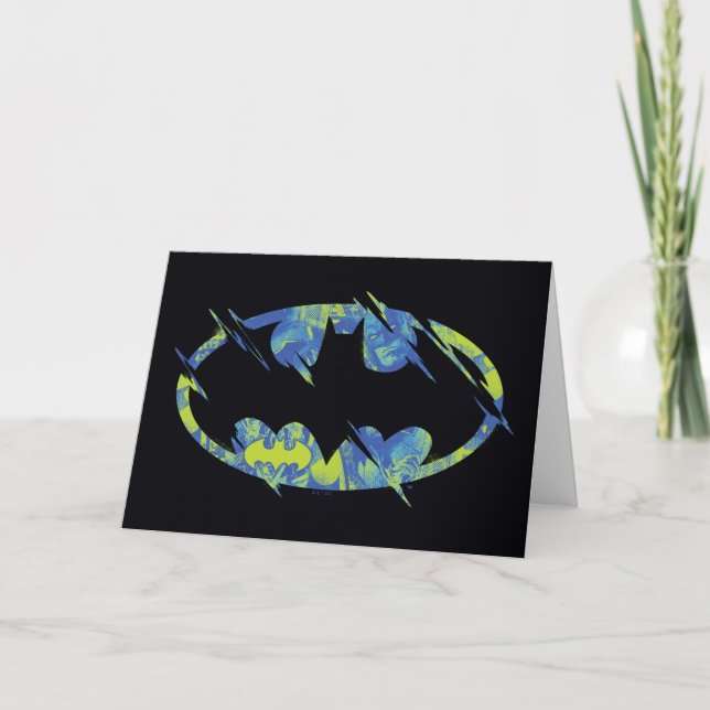 Electric Up Batman Symbol Card (Front)