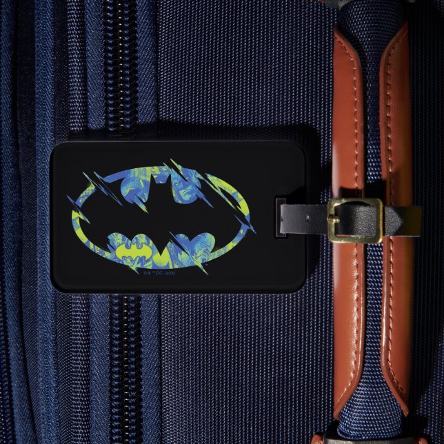Electric Up Batman Symbol Luggage Tag (Front Insitu 4)