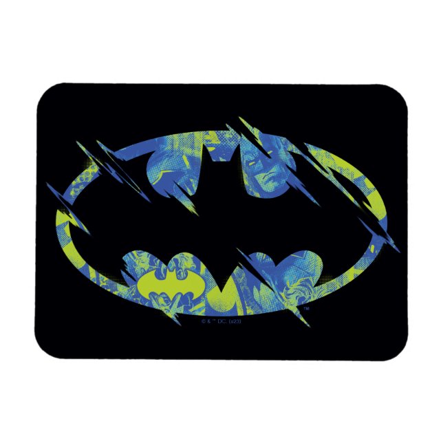 Electric Up Batman Symbol Magnet (Horizontal)