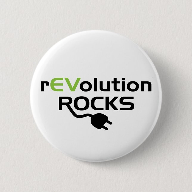Electric Vehicles Rocks - EV 6 Cm Round Badge (Front)
