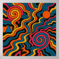 Electric Vintage Chaos in Psychedelic Spiral Flow