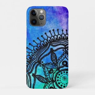 Electric Watercolor Mandala by Megaflora Design iPhone 11 Pro Case