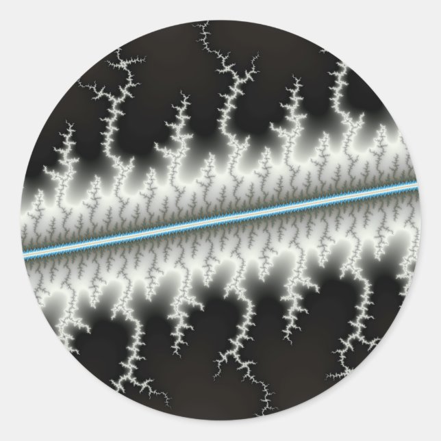 Electric Wire - Fractal Classic Round Sticker (Front)