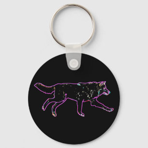 Electric Wolf Key Ring