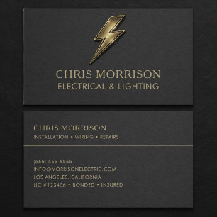 Electrical and Lighting Professional Business Card