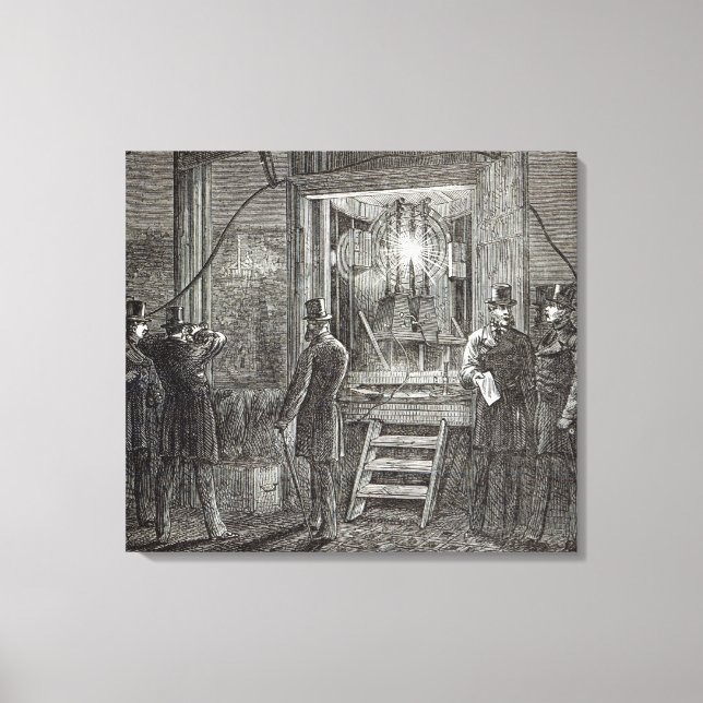 Electrical apparatus for the Clock Tower Canvas Print (Front)