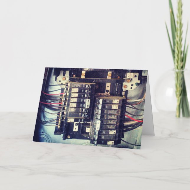 "Electrical Box" Get Well Card (Front)