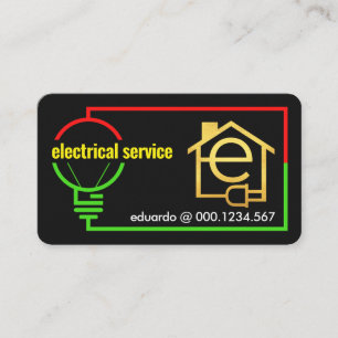 Electrical Circuit Wiring Frame Business Card