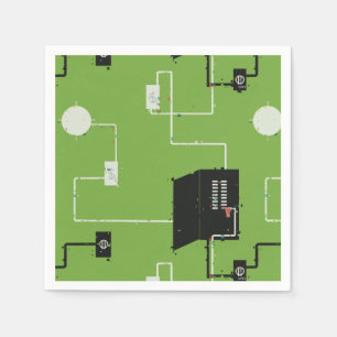 Electrical Circuits Paper Napkin