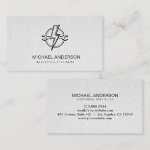 Electrical Contractor Electrician Professional Business Card
