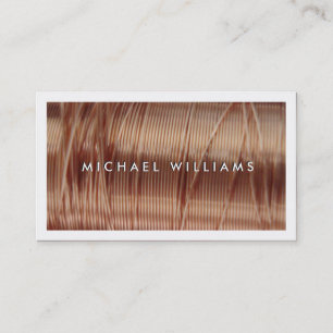 electrical copper thread business card