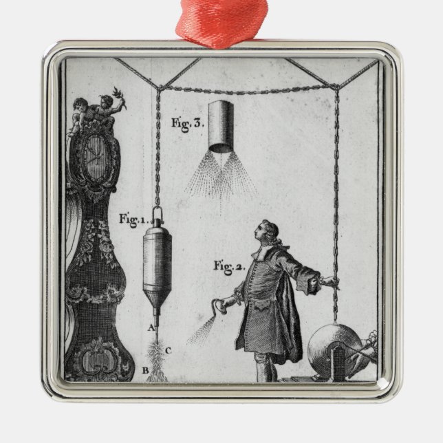 Electrical discharge of bodies metal tree decoration (Front)